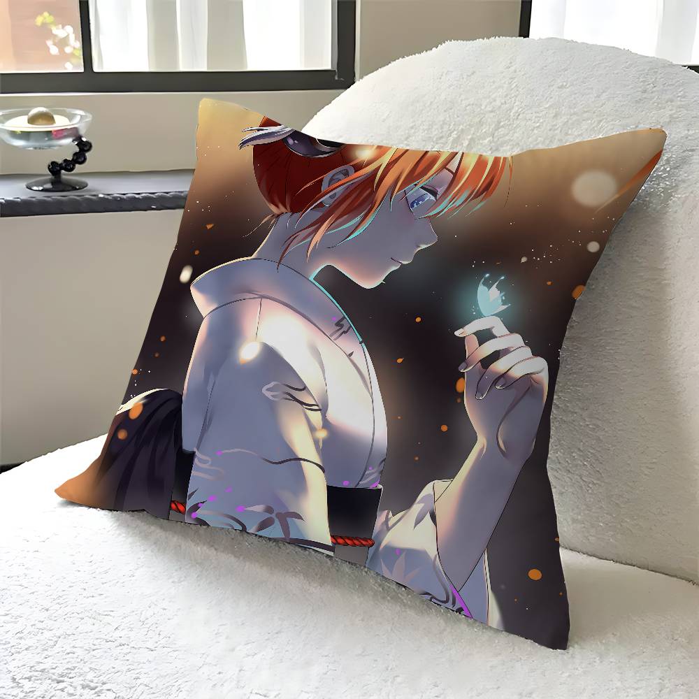 Anime Gintama Pillow Cover Sofa Cushion Cover Home Room Decoration Children Gift
