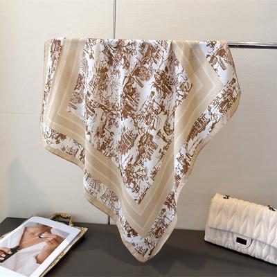 Luxus Quadratische Schals Für Damen Weicher Fleck Nackenschal Schal Wickeltuch Elegant Halstuch Bandanas Mode Hijab Für Strand Reisen