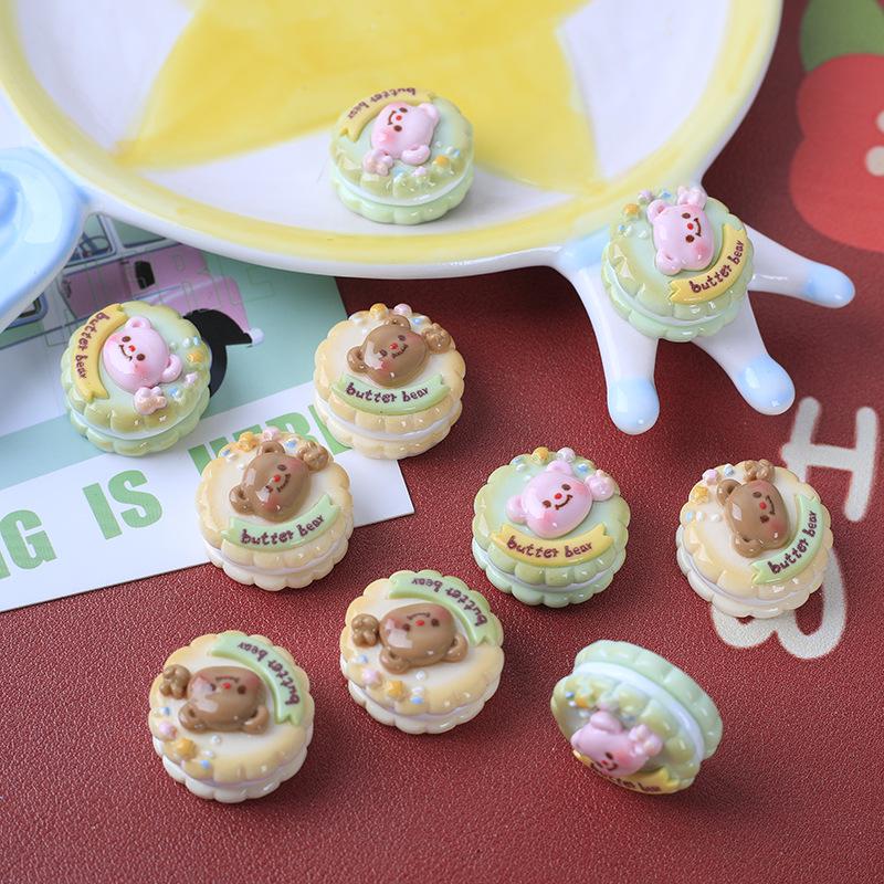 3D Food Toy Biscuit Cream Glue DIY Phone Case & Resin Accessories for Hairpins & Shoes