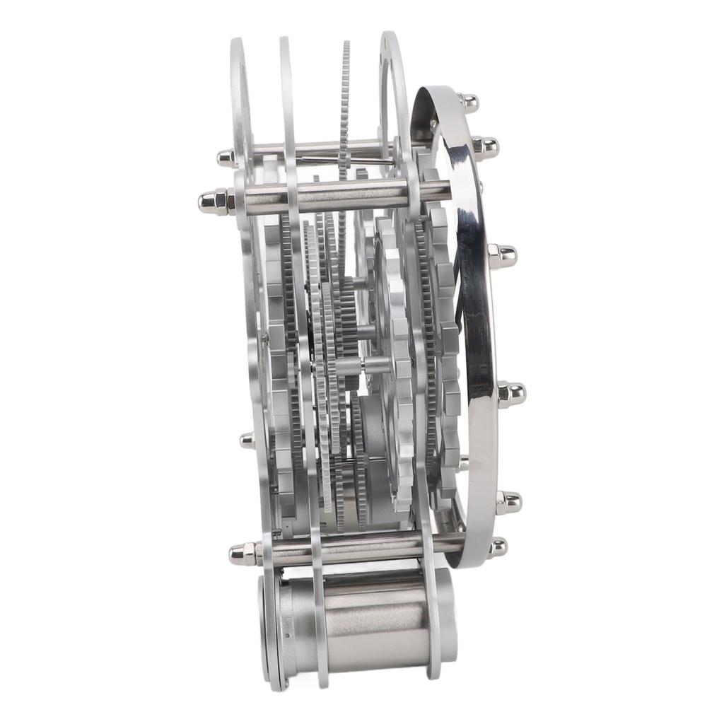 Table Gear Clock Single Sided European Mechanical Gear Clock Strong Sense Rhythm Creativity Electronic Movement for Study