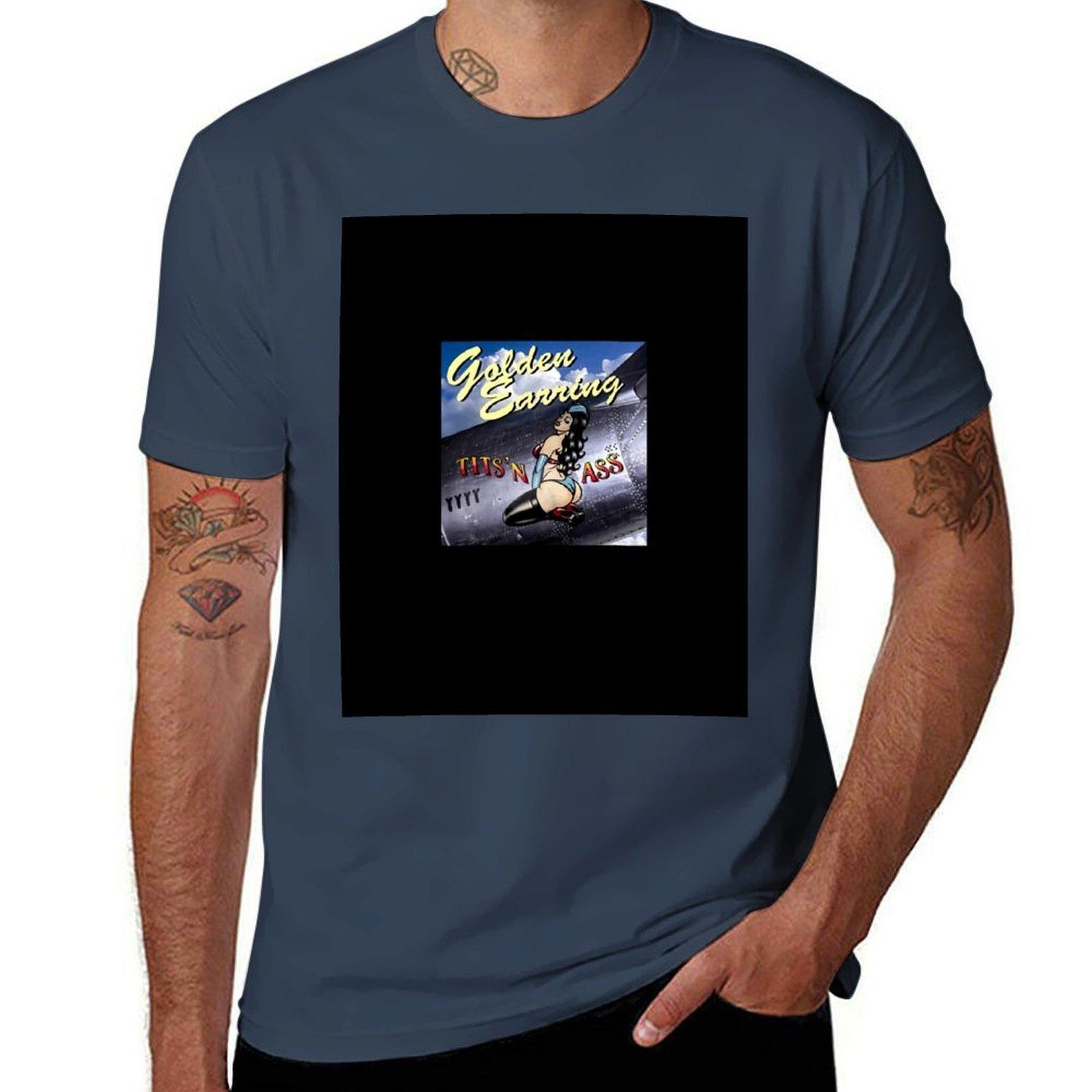 Funny Gifts Golden Earring Tits N Ass Album Cover Golden Earring Band Cute Gift Tshirt Uv Protection Outdoor Tee Shirt S