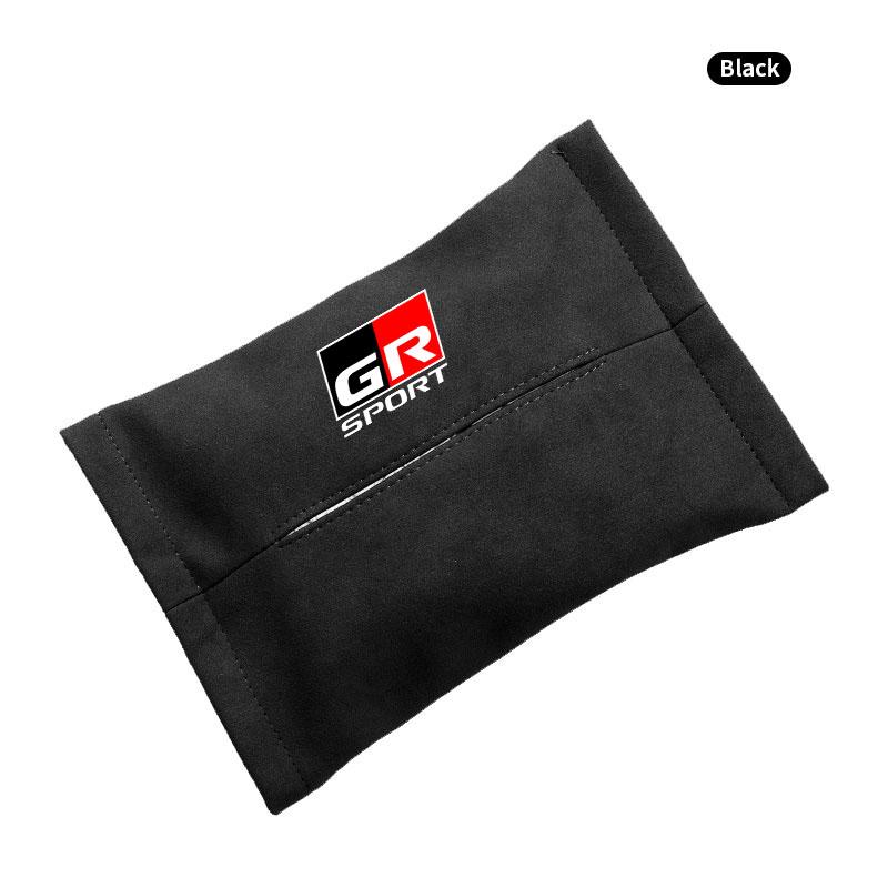 1Pcs Car Tissue Box Holder Sun Visor Seat Back Car Accessories for Toyota TRD GR Corolla Yaris Aygo Prius RAV4 Crown CHR Camry Auris