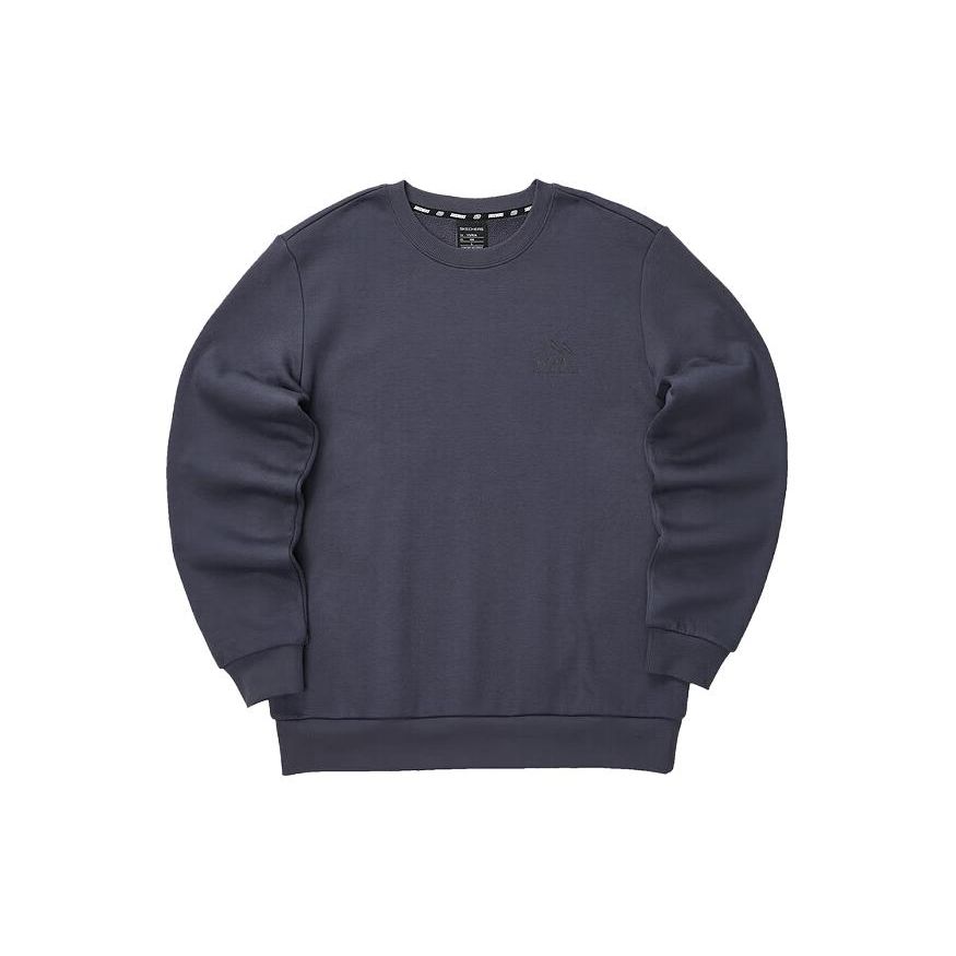 Skechers Sport Lifestyle Series Printed Letter Crewneck Pullover Fleece Sweatshirt Men Sweatshirt Odyssey-Gray L423M083-026R S