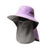 Summer Outdoor Sunscreen Hat Men's UV Protection Sunshade Fishing Hat Anti-splashing with Breathable Mask Big Eaves Bucket Hat