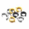 10pcs Stainless Steel Huggie Hoop Earring Hooks Clips Ear Post for DIY Jewelry Punk Hiphop Earrings Making Supplies Accessories