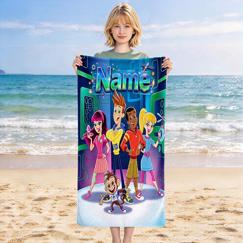 Custom Name Hero Team Quick-drying, highly absorbent beach towel,suitable for the beach, pool, gym, and travel.Sports sweat Towel