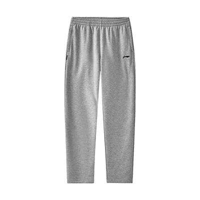 Solid Color Logo Elastic Quick-Dry Casual Wide-Leg Straight-Leg Long Pants Knitted Sports Pants Men Bottoms AKLVD07-1