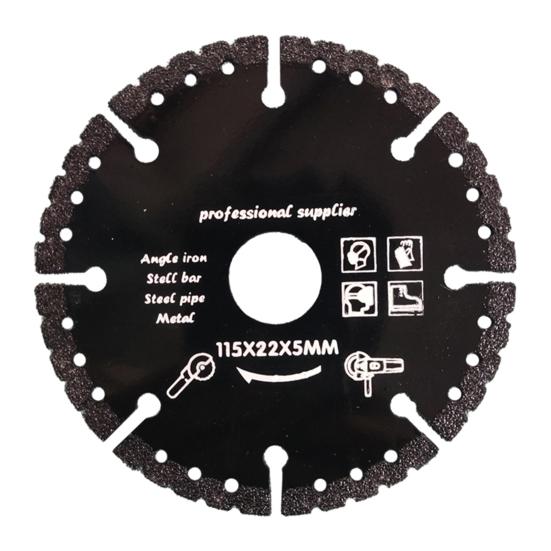 Saw Blade 115mm Stainless Steel Welded Construction Metal Saw Blade with Diamond Sand Outer Ring Precision Fit Angle Grinders Cutting Disc