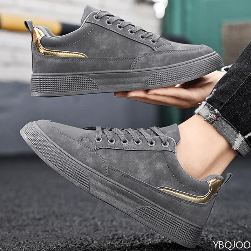 Spring New Trendy Soft Bottom Versatile Casual Board Shoes for Men Thick Bottom Anti Slip Simple Durable Trendy Shoes