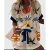 Popular Two-piece Set 1116 Summer Personality Bright Digital 1D Printing Women's Casual Suit