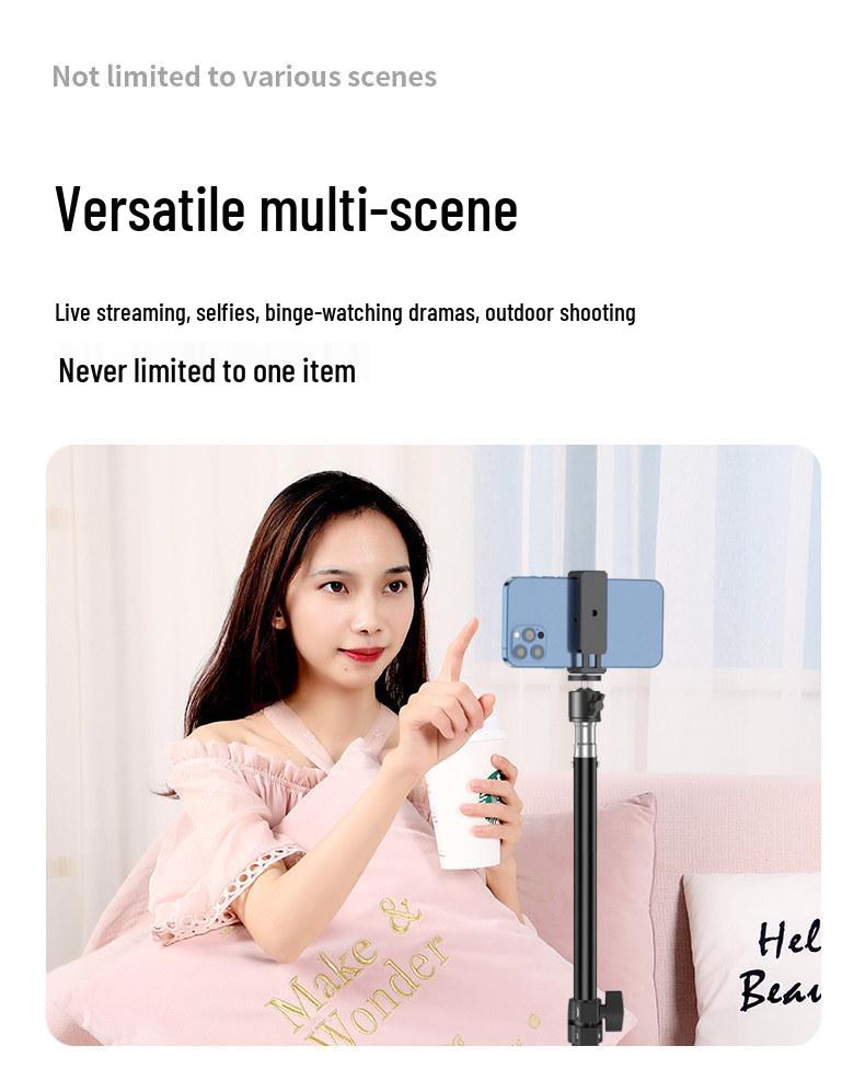 360° Rotation Bluetooth Selfie Stick Tripod for Live Streaming, Vlogging, and Travel with Remote Control