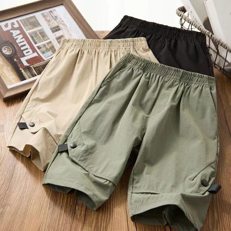 Quick-Dry Boys Summer Cargo Shorts - Lightweight, Mid-Length, Sports Style Size 170 for 160 cm