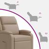 Recliner Chair Cappuccino Faux Leather