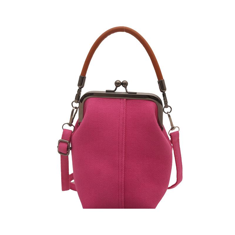 Denim Mobile Phone Bag Messenger Bag New Literary Handbag Versatile Commuter Clip Women's Bag Mobile Phone Bag
