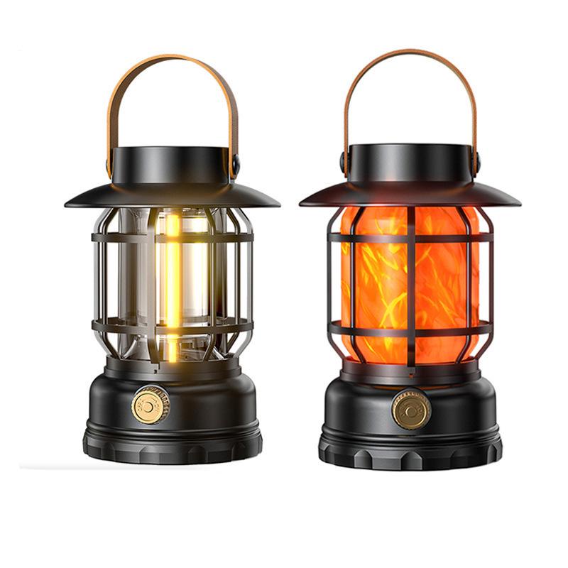 Solar-Powered Long-Lasting Camping Kerosene Lantern for Outdoor Ambient Light and Tent Lighting