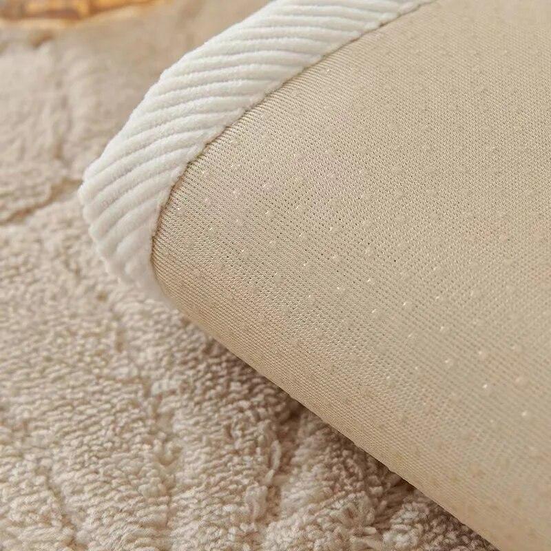 Winter Plush Sofa Cushion with Cat Sense Cream Thickened Non-Slip Cover Simple Modern Solid Cushion for Cozy Home