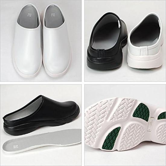 Achilles Cooking Mate CUI 0060 Chef Size Black Shoes, Waterproof, Lightweight, 3E, 24.0 Cm,