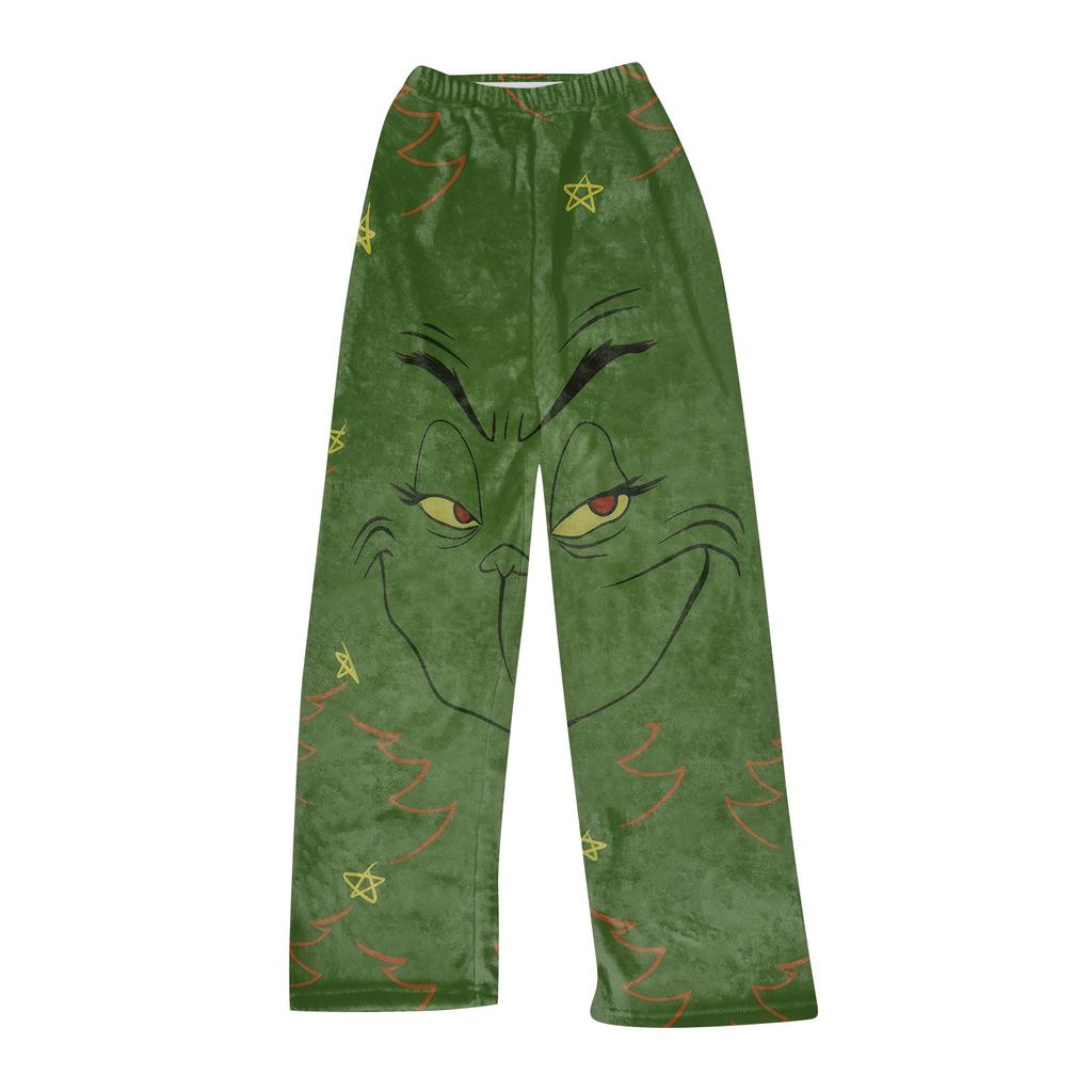 Women  Winter Pants Full Length Long Trousers  Printed Pants