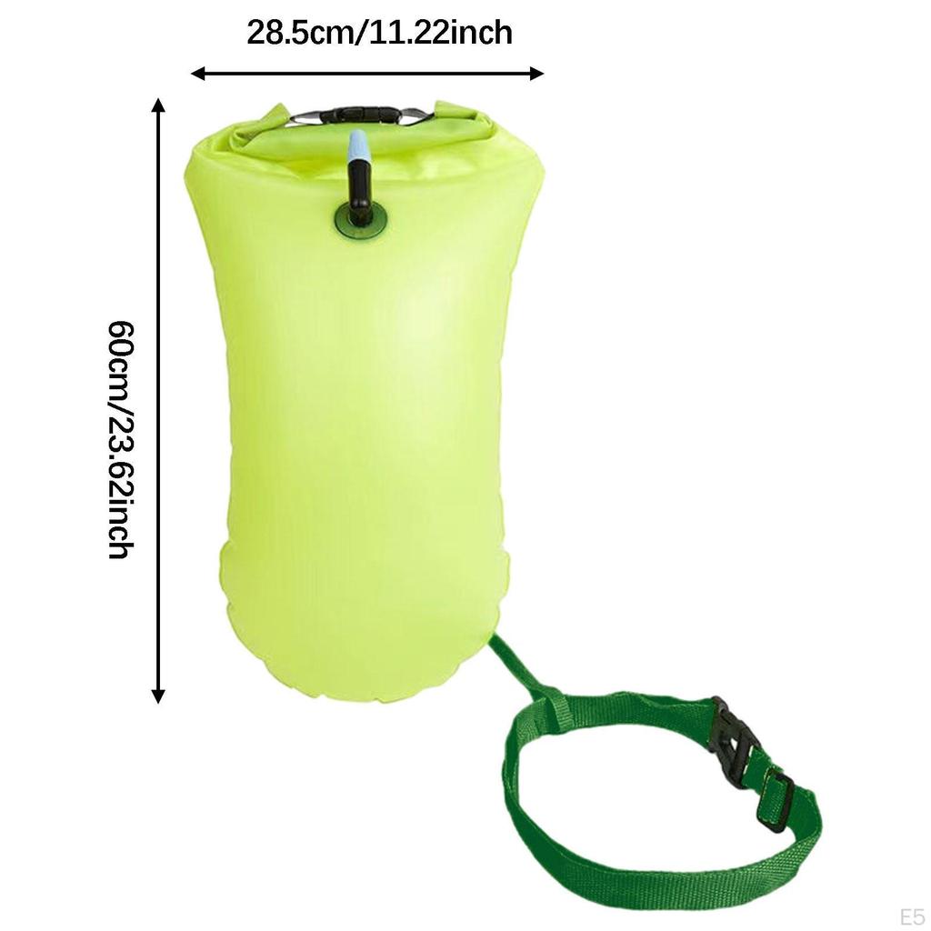 Swim Buoy Float Inflatable PVC Highly Visible for Snorkelers Surfers Boaters
