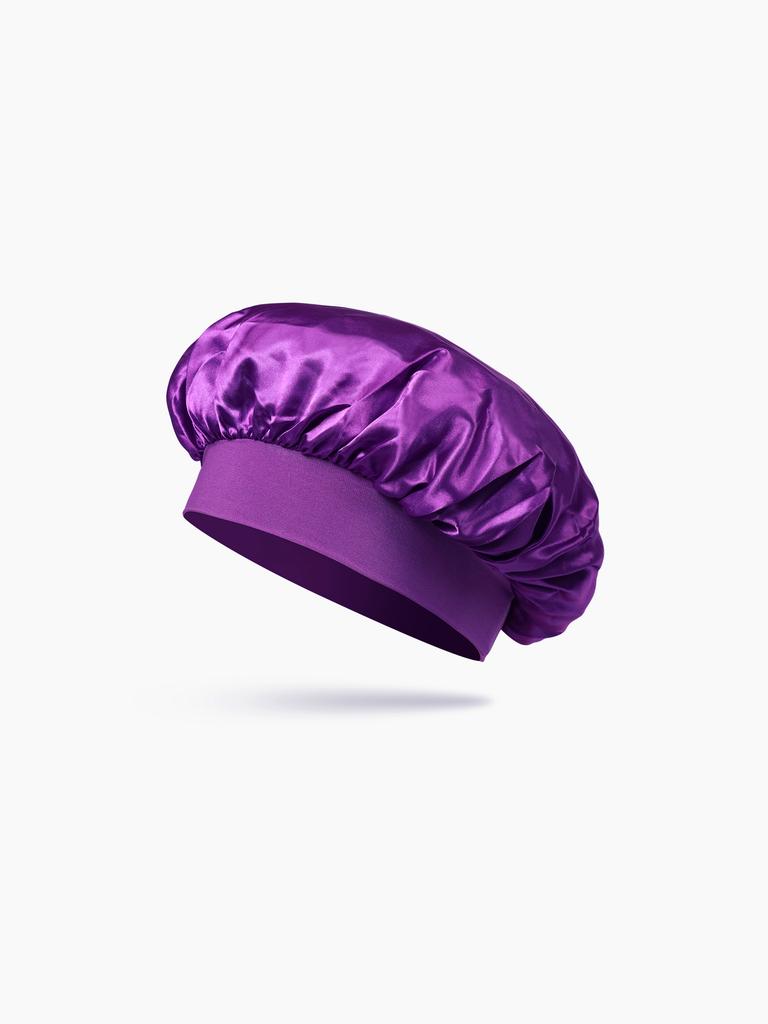 Satin Bonnet Silk Hair Bonnet For Sleeping, Sleep Bonnets For Women Large Wide Soft Band Sleep Cap For Curly Hair Braids