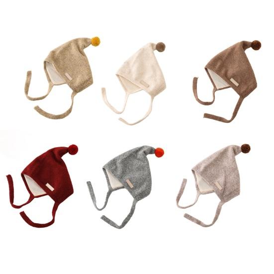 Kinderhut Plüschball Deko Schnürung Warm Elastisch Wintermütze Bequem Locker