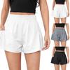 Damen-Shorts mit Taschen, Freizeit-Shorts