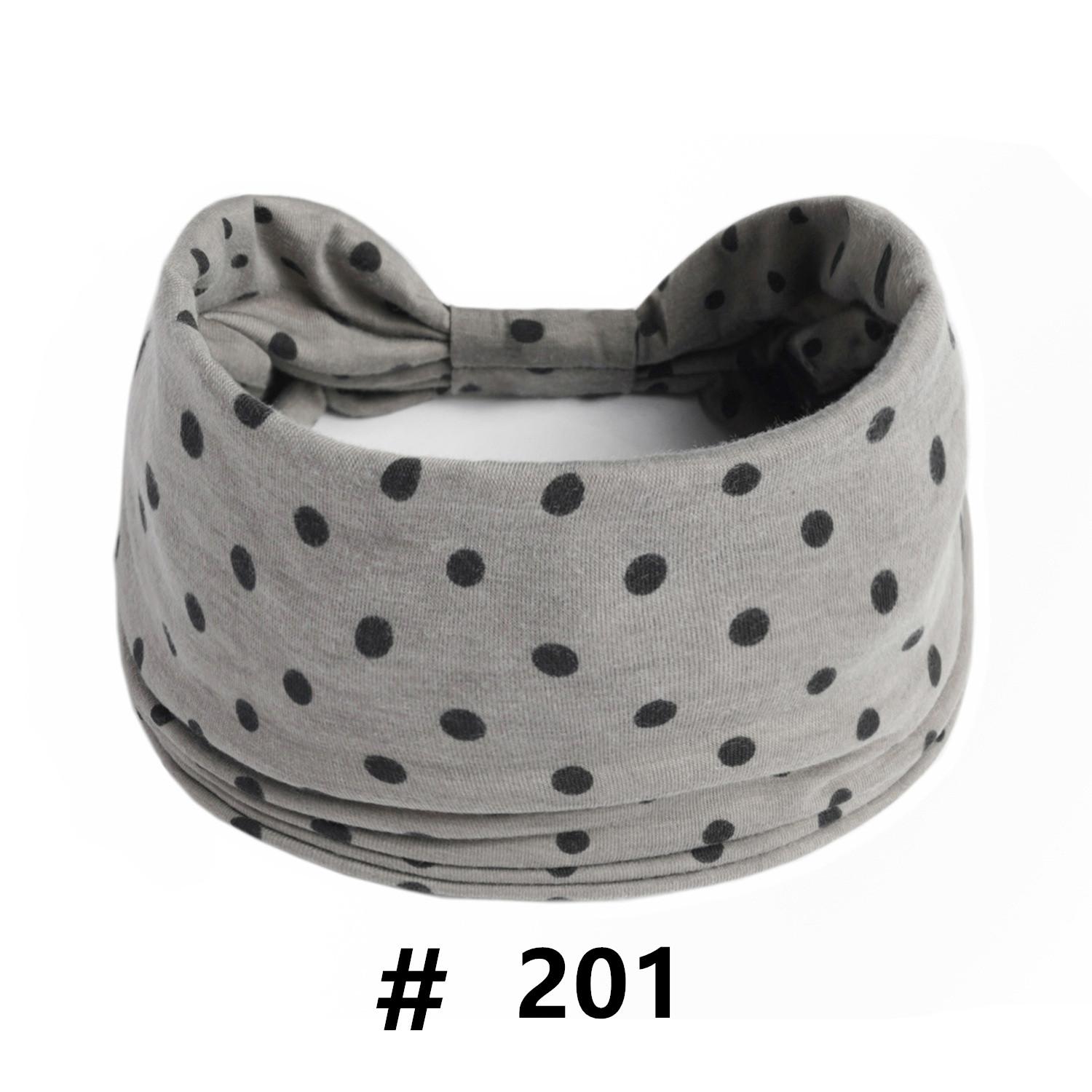 

Широкие повязки на голову для женщин в горошек, завязанная повязка-тюрбан, повязки для йоги и тренировок, бохо-стрейч-хлопковая бандана, аксессуары для волос