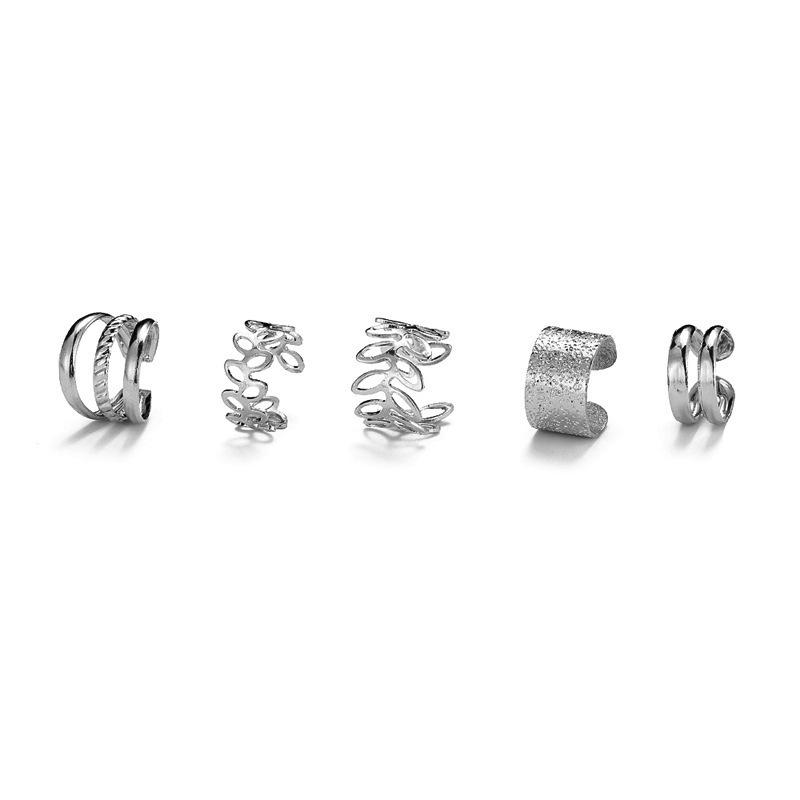 Creative No-Piercing Ear Cuff Set: Multi-layer C-shaped Clip with Niche Design