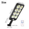 200led Solar Street Light Outdoor Waterproof Motion Sensor Lamp Solar Wall Light Dusk To Dawn Road Lamp with Remote for Garden