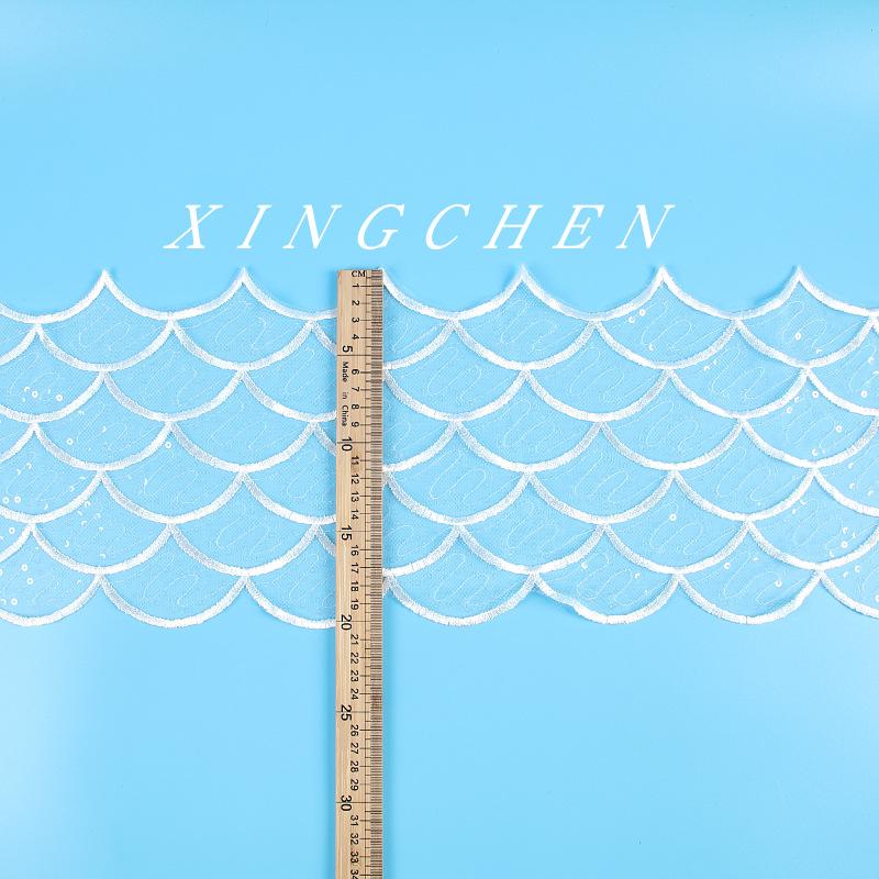 Wide 20Cm Car Bone Embroidery Lace Bridal Wedding Dress Accessories Veil Wristwatch Clothing Accessories Lace