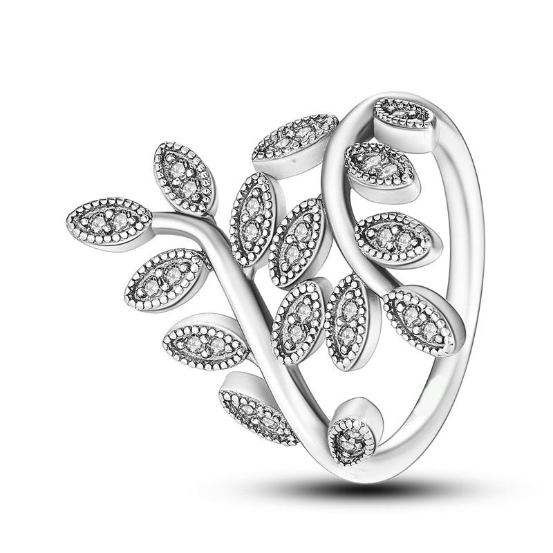 2023 Fashion Silver Plated Princess Tiara Crown Sparkling Love Heart Rings for Women Jewelry Anniversary Gift