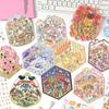 8pcs Stickers+4pcs Scene Fun 3D Stereoscopic Scene Stickers Creativity Decorative Hand Account Scrapbooking Stationery