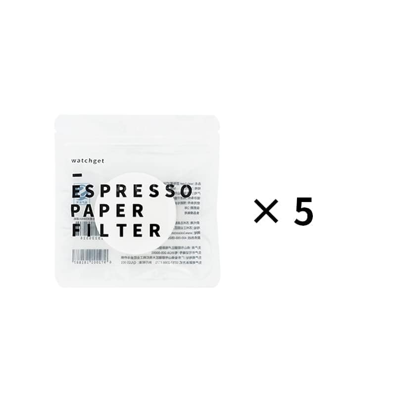 Watchget Coffee Paper Filter Round Espresso Pack Screen Replacement Paper 58mm Disposable Coffee Espresso Maker Compatible with Moka Pot 5 Packs of