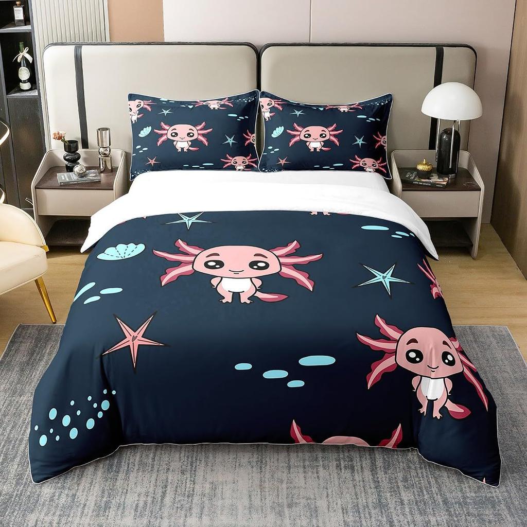 Black and White Football Three-piece Quilt Cover 3D Digital Printing Bedding Set Bed Cover