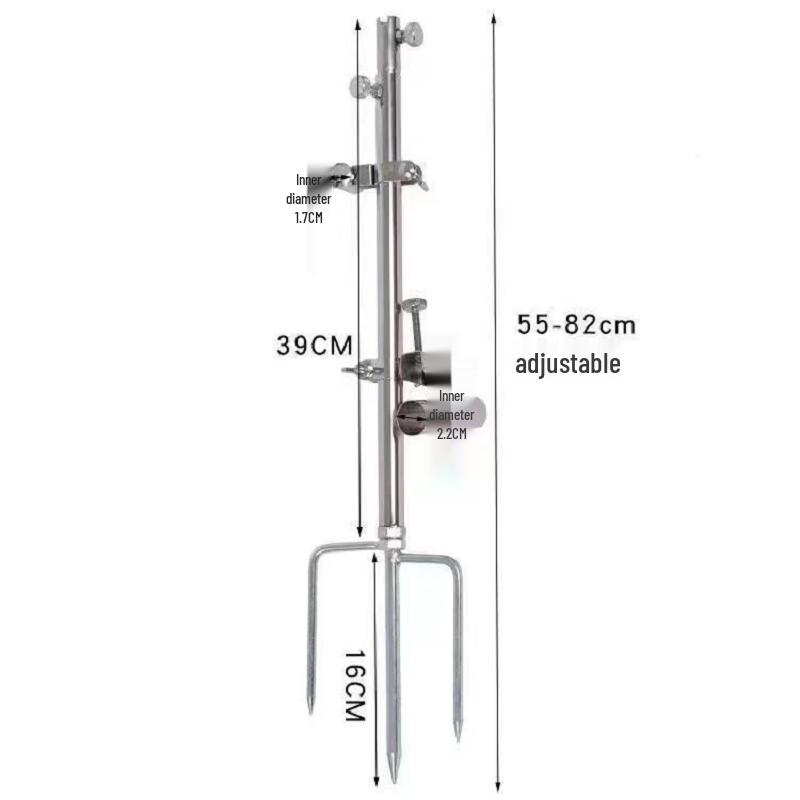 Oeny 3-in-1 Stainless Steel Fishing Rod Holder 1