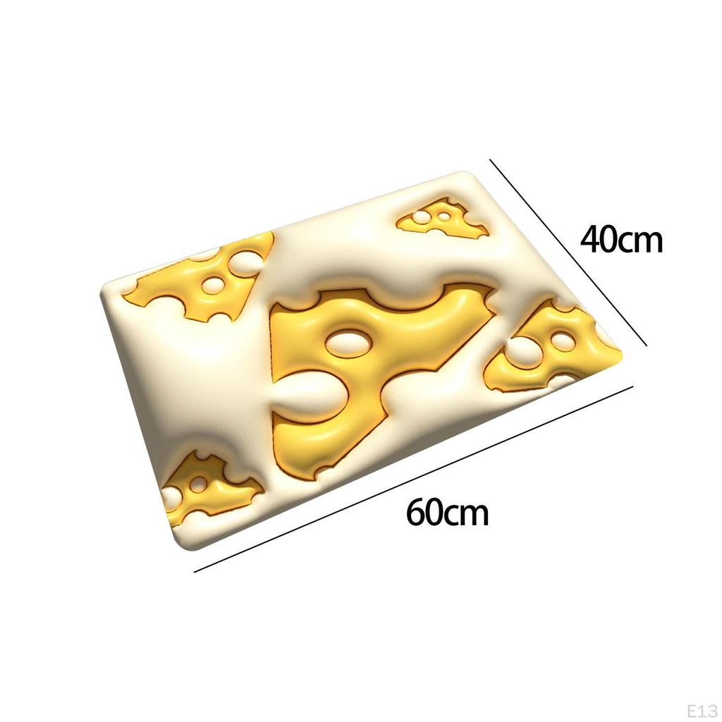 Floor Mat, Super Absorbent Bath Quick Cute Blossom Resistant 3D Floral Bathroom Carpet, for