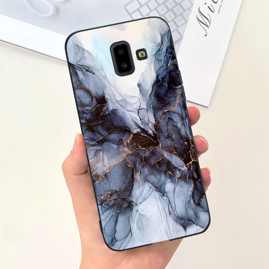 For Samsung Galaxy J4 J6 Plus 2018 Case Popular Flower Soft Silicone Phone Back Cover For Samsung J6Plus J4Plus J610F J415F Capa