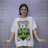 Plus Size Rhinestone Knit Shorts Set: Women's Loose Half Sleeve T-Shirt & Shorts