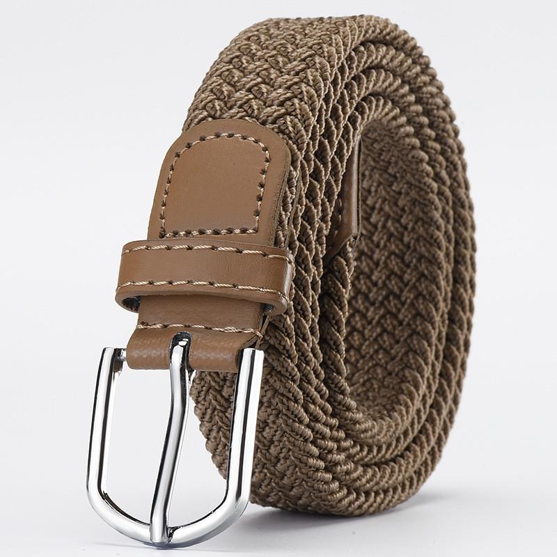 Versatile Unisex Woven Elastic Belt Fashionable Canvas Belt For Everyday Wear And Casual Use