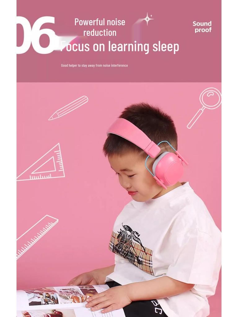 Child's Soundproof Earmuffs: Noise-Reducing Sleep & Travel Headphones