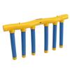Falling Sticks Catching Game Toy Hand Eye Coordination Reactivity Training Toy for Kids Yellow and Blue