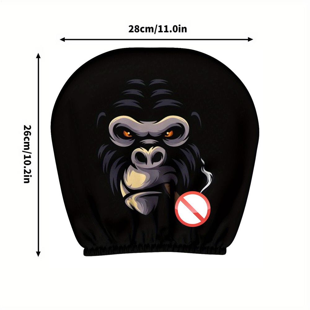 Halloween Printed Car Headrest Cover 2 Pcs Ice Silk Car Seat Headrest Cover Baby Seat Protector Accessories Interior Decorative