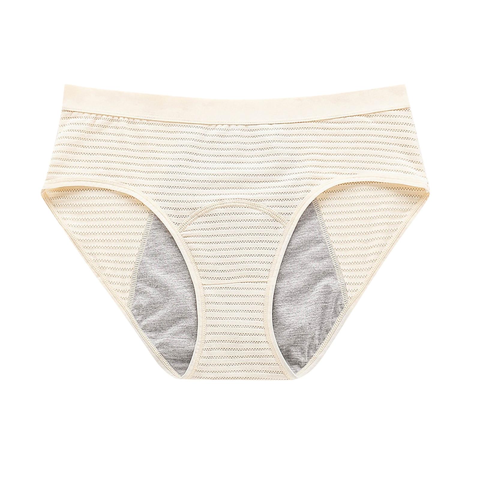 

Женские менструальные трусики со средней талией, хлопковые послеродовые женские трусики, полностью закрытые трусики M жёлтый