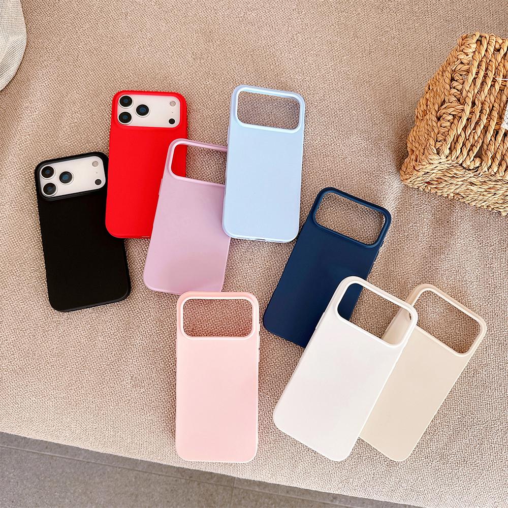 Luxury Candy Color Case For iPhone 17 Air 16 15 14 13 Pro Max Plus 16e Matte Silicone Soft Ultra Thin Cover TPU Shell 17ProMax