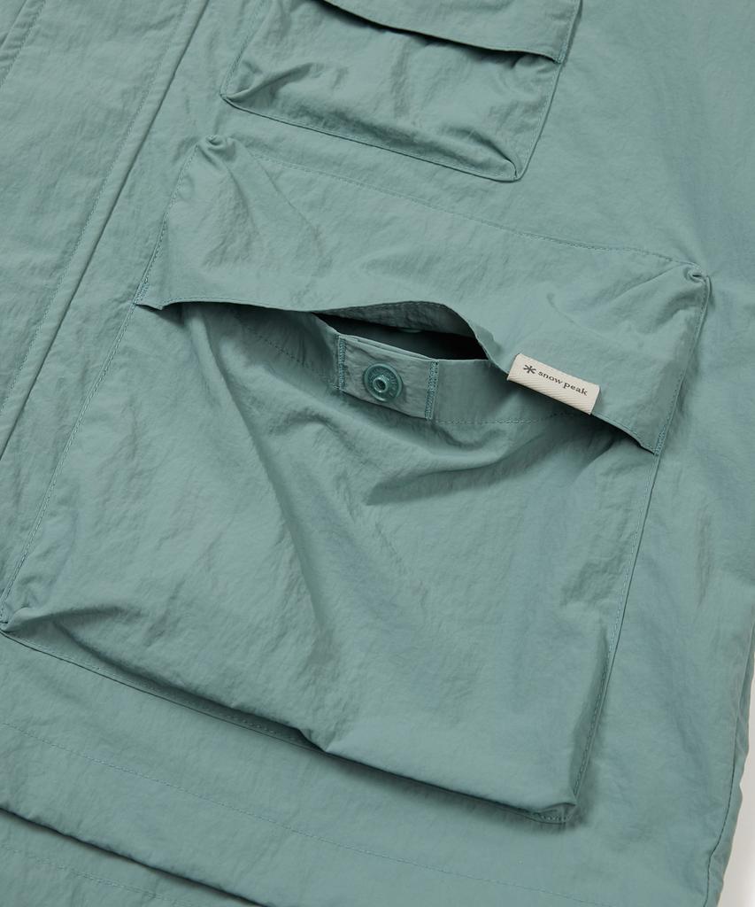 Snowpeak Apparel Taslan Woven Utility Windbreaker Royal Mint (S24Mmlwb56)