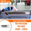 For Porsche 911 992 —2024 Carbon Fiber Door Decorative Strips Panel Car Accessories Interior Cover Trim Modification Sticker