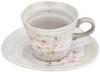 Mino Ware Coffee Bowl Plate Flower Glaze Pink Made In Japan