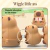 Plastic Capybara Clockwork Toy Kawaii Magnetic Connection Four Capibara Wind Up Doll Cute Things Interactive Educational Gift