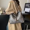 Large Capacity Tote Bag Leather Women's Commuter Shoulder Bag Multifunctional Backpack