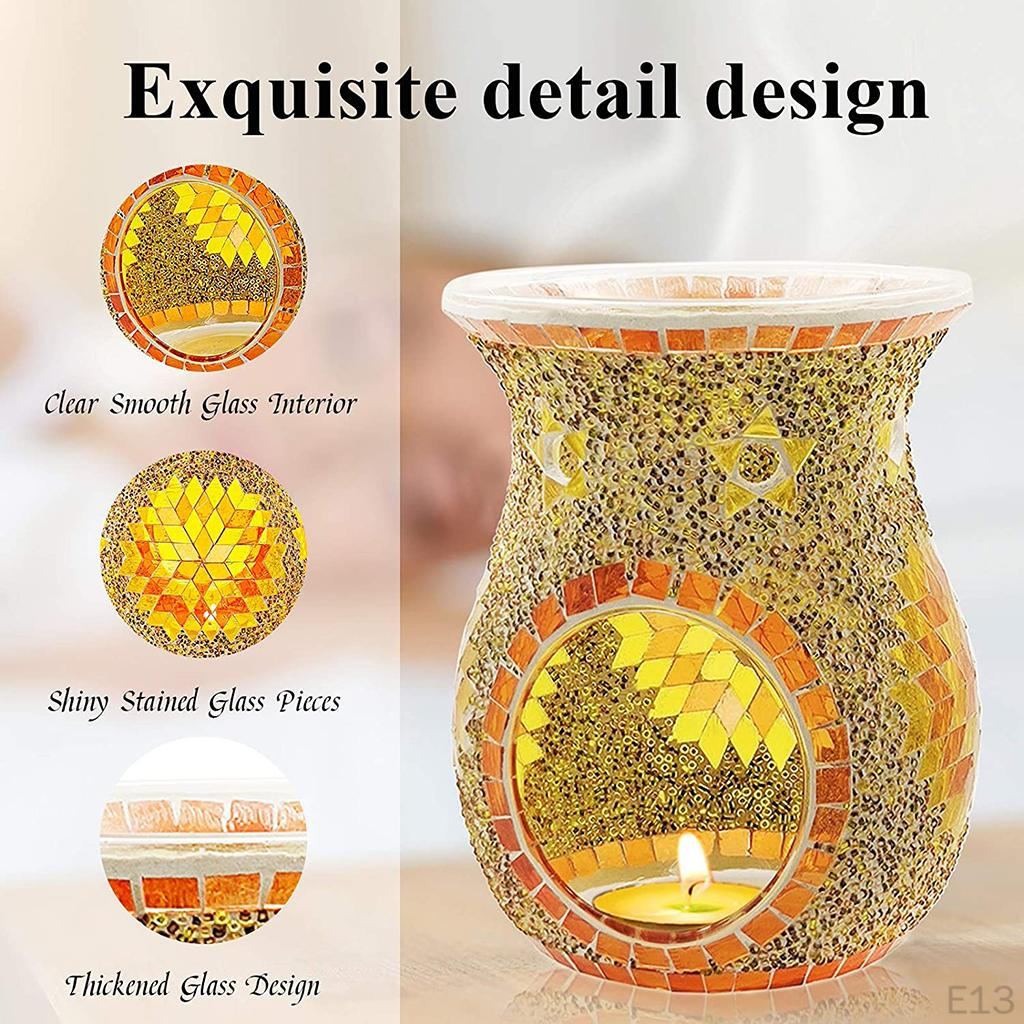 Essential Oil Glass Diffuser Candle Tea Holder Decor